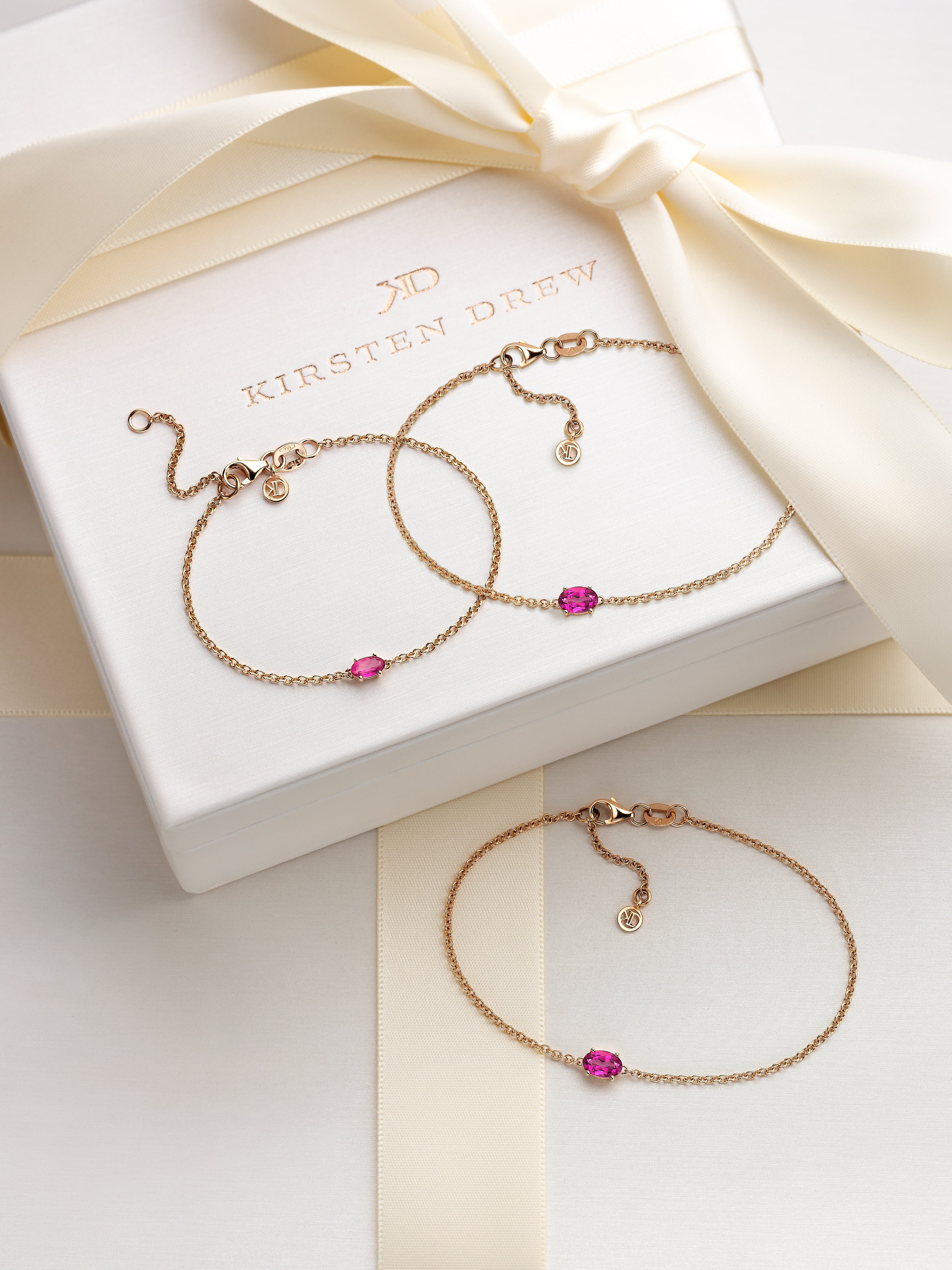 Protea Wildfire 3 Generations Gift Set 18-Karat Rose Gold Sapphire