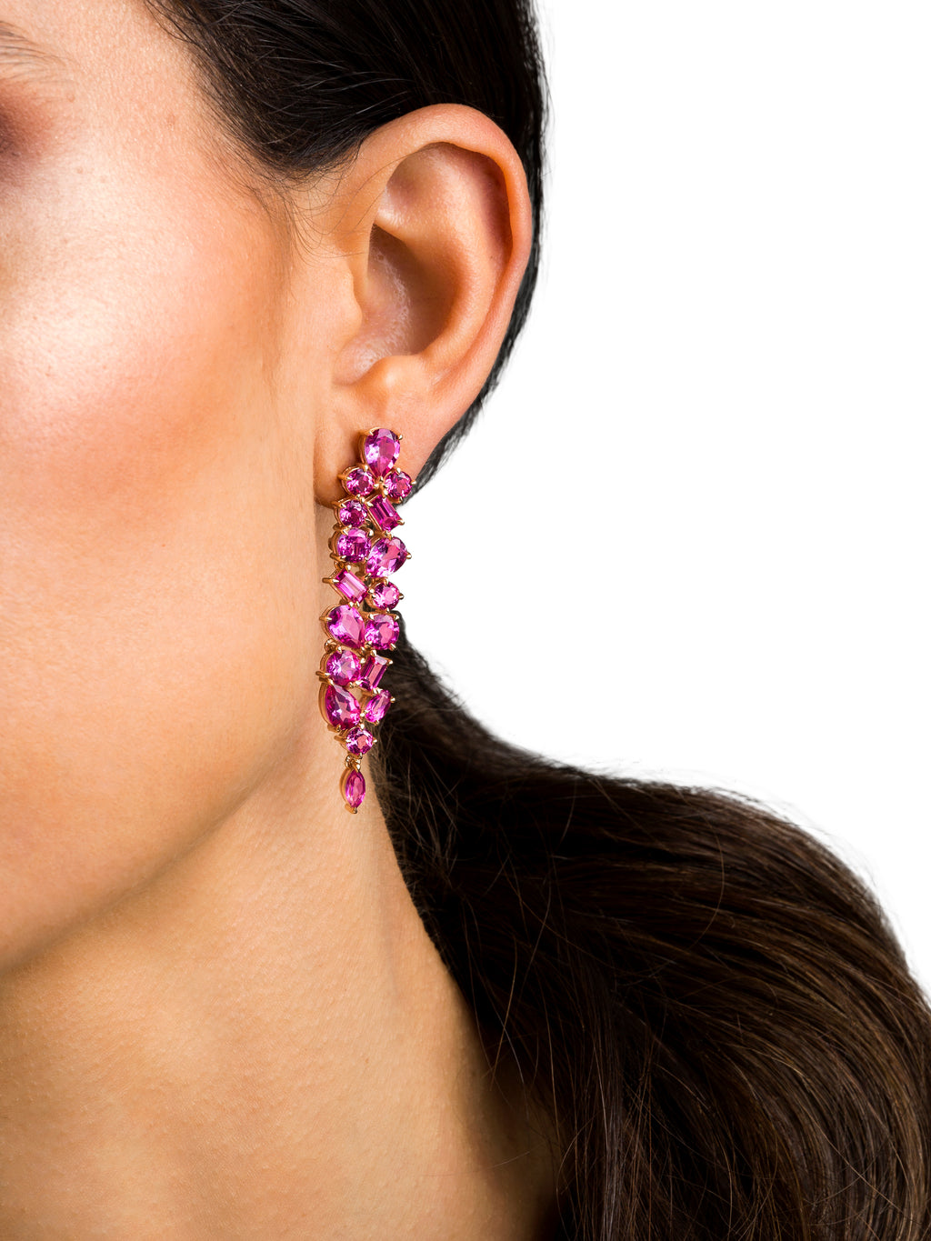 Protea Wildfire Cascading Earrings 18-Karat Rose Gold Earrings - PRE-ORDER