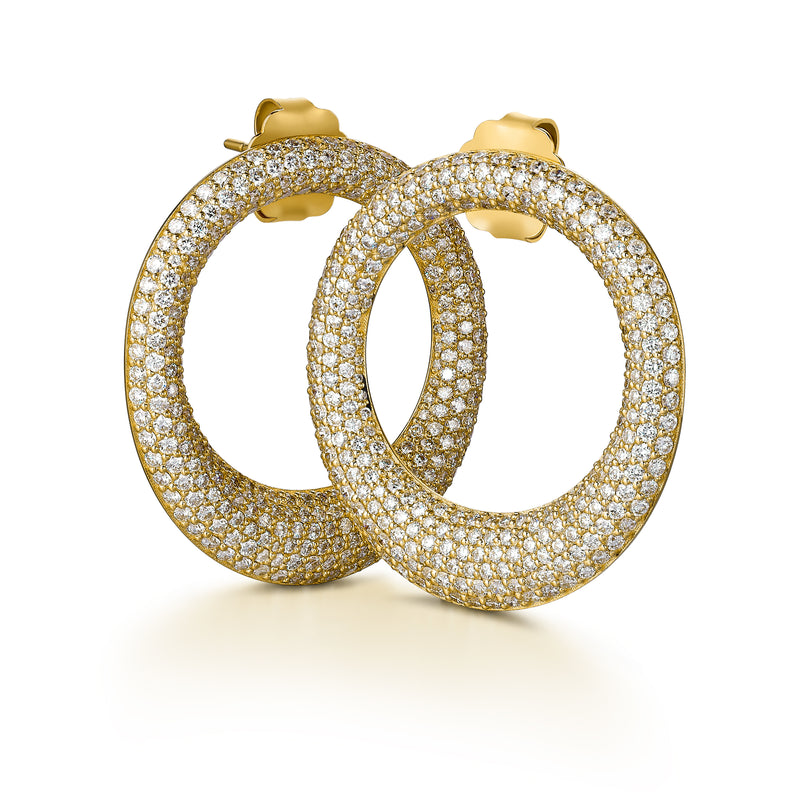 An Endless Night Earrings 18-Karat Gold & Diamond